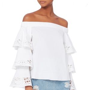 intermix off-the-shoulder top